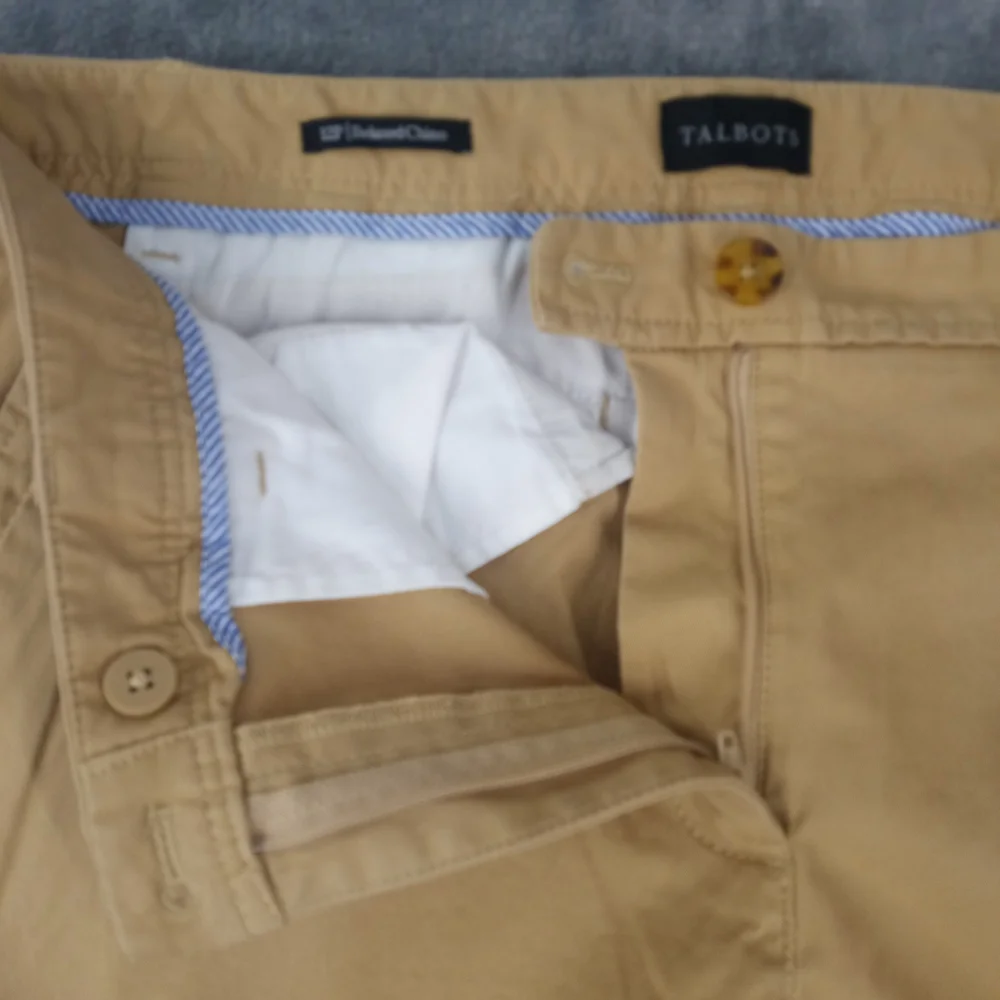 Talbots Women's  Straight Relaxed Chinos in Khakis Pants Size 12p - Picture 8 of 16